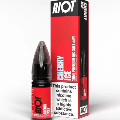 Cherry Ice Nic Salt E-Liquid - Riot X - 10mg - PG 50%