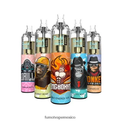 Fumot Tornado Pluma vaporizador desechable 0% 7000 – 14 ml (1 pieza) aplastamiento de bingo H0XPTX501 Fumot Vape México