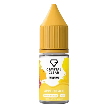 Crystal Clear Apple Peach Nic Salt Vape juice 10ml