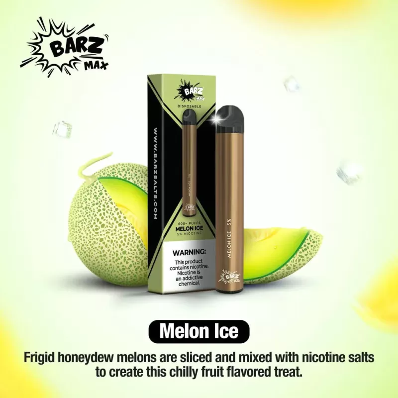 Barz Max Melon Ice Disposable – 600 Puffs
