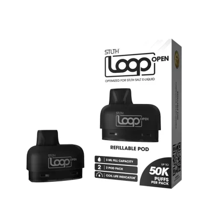STLTH Loop Open Replacement Pod Pack - Vape Product; Black