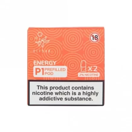 Energy Mate P1 Prefilled Pods by Elf Bar (2 x 2ml)