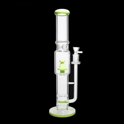 DHC Straight Tube with Stacked Percs Bong – 17 in.