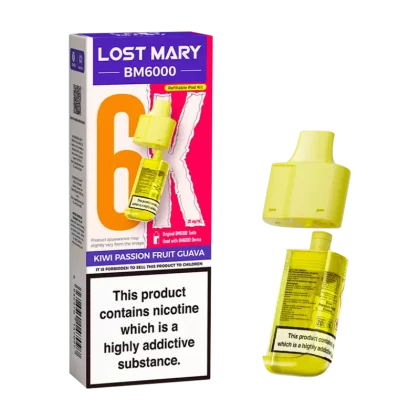 Kiwi Passion Fruit Guava Lost Mary BM6000 Refill Pack - Ecigwizard