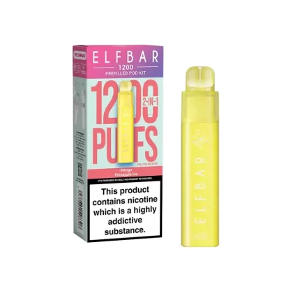 Elf Bar 1200 Yellow Edition Pod Vape - Nicotine Strength#20mg (3532E7) (3532E7)