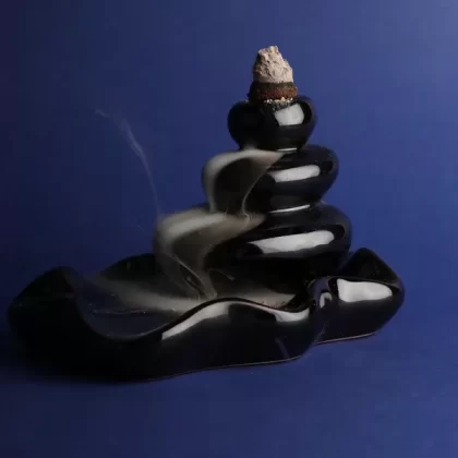 Large Pebbles Backflow Incense Burner