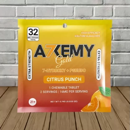 Alkemy Gold 7-Hydroxy + Pseudo Extra Strength Chewable Tablet 1ct - flavors#Citrus Punch -- Single Pack>Mixed Berry -- Single Pack>Wild Cherry -- Single Pack