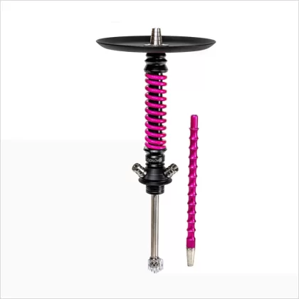 Shisha Mamay Customs Coilover Mini Black Pink - Mamay Customs / Uszczelka / Dyfuzor / Talerzyk / Ustnik / Aluminium / Czerwony