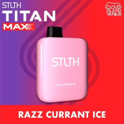 STLTH TITAN MAX Disposable Vape – Razz Currant Ice