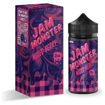 Jam Monster Premium E-Liquid 100ml - Mixed Berry / 0mg