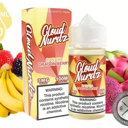 Banana Dragon Berry by Cloud Nurdz 100ml - Vape Product, Vape Product (22B986)