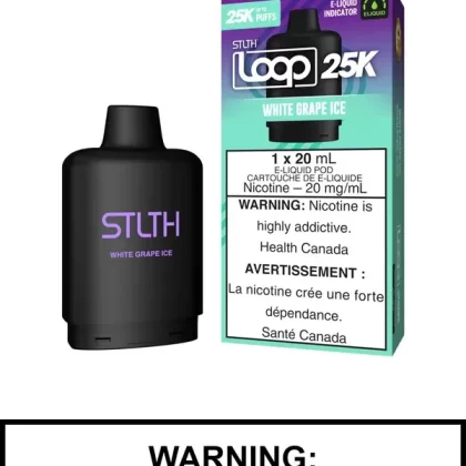 White Grape Ice STLTH Loop 25K Pods