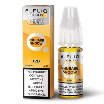 Rhubarb Snoow Elfbar Elfliq Nic Salt 10ml - 20mg