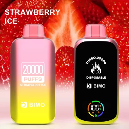 BIMO Turbo 20000 Puffs – Strawberry Ice - Vape Store