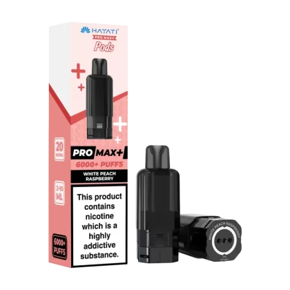 White Peach Raspberry Hayati Pro Max+ Refill Pack - Ecigwizard