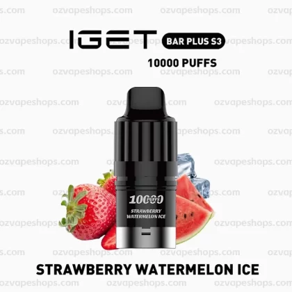 IGET Bar Plus S3 Pod – Strawberry Watermelon Ice - Ozvapeone