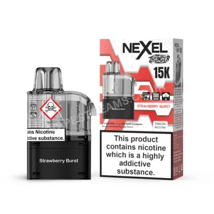 Nexel Thunder 15K Strawberry Burst Pods - Vapestreams Co