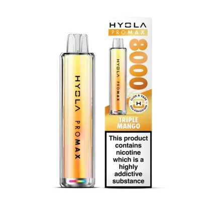 Hyola Pro Max 8000 Prefilled Pod Kit Triple Mango - Nicotine Strength#20mg