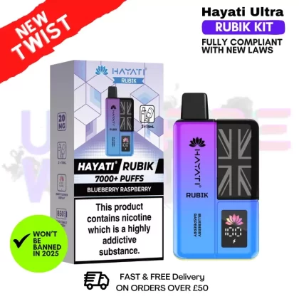 Blueberry Raspberry Hayati Rubik 7000 Puff 7K Bar