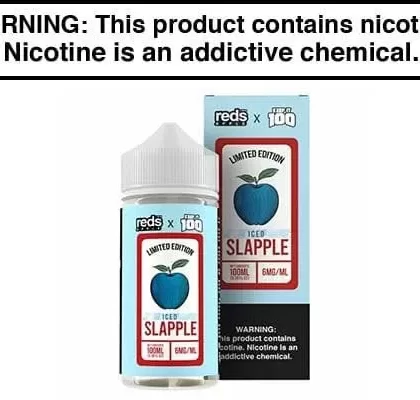 SLAPPLE ICED BY REDS X KEEP IT 100 100ML - Vapejuice