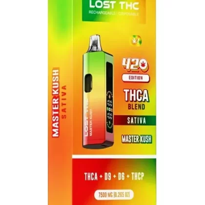 Master Kush Lost THC 420 Edition THCA Blend Rechargable Disposible 7500MG