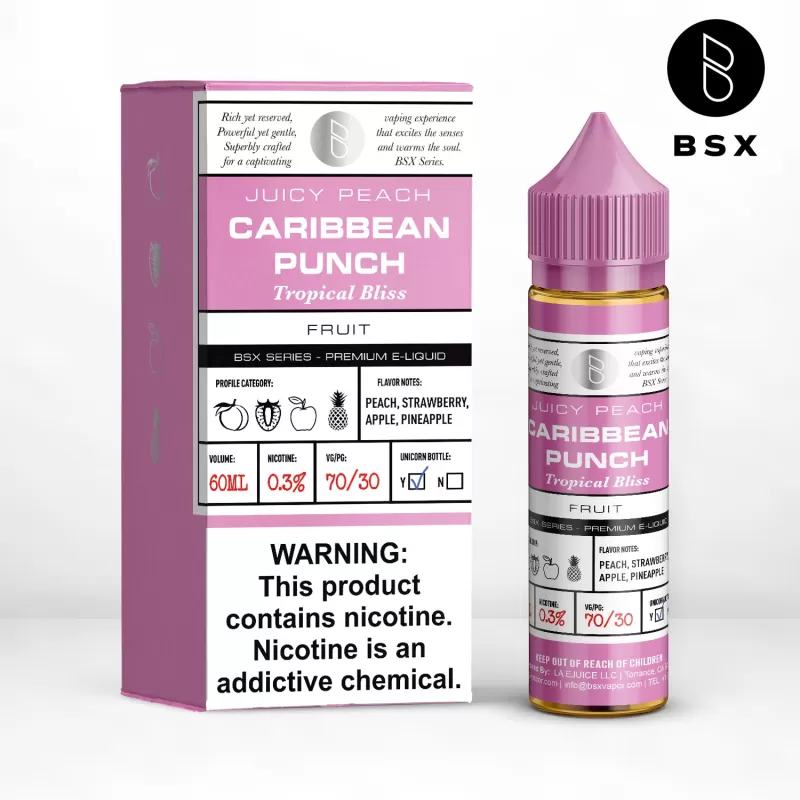 BSX Vapor BSX Series - Caribbean Punch - 60ML E-Liquid - 3MG