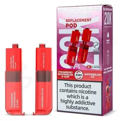 Strawberry Watermelon B-Gum & Watermelon Ice Bloody Bar Pod Twist 20K Refill Pack