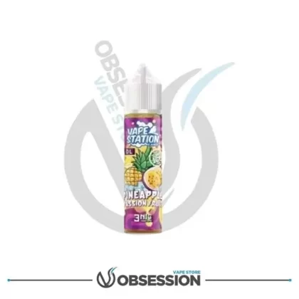 PINEAPPLE PASSIONFRUIT VAPE STATION SUPER ICE DL E LIQUID