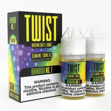 Twist e-Liquids Salt Rainbow No. 1 eJuice - 60mL (2x30mL); Vape Product, Vape Product