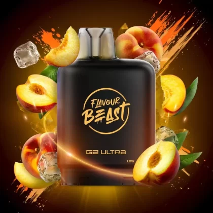 Level X G2 Ultra Flavour Beast Pods – Frizzy Peach Ice, 50K Puffs