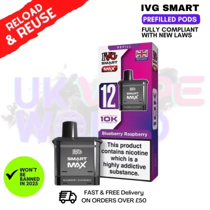 Blueberry Raspberry IVG Smart Max Replacement Pod