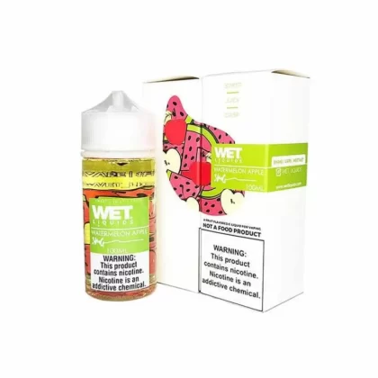 WET LIQUIDS Watermelon Apple E-liquid 100ml - Vape Product, Vape Product