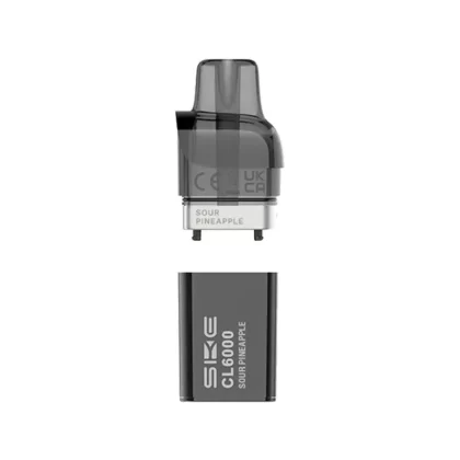 SKE Crystal CL6000 Sour Pineapple Pod and Container - Nicotine Strength#20mg (36F63D) (36F63D)