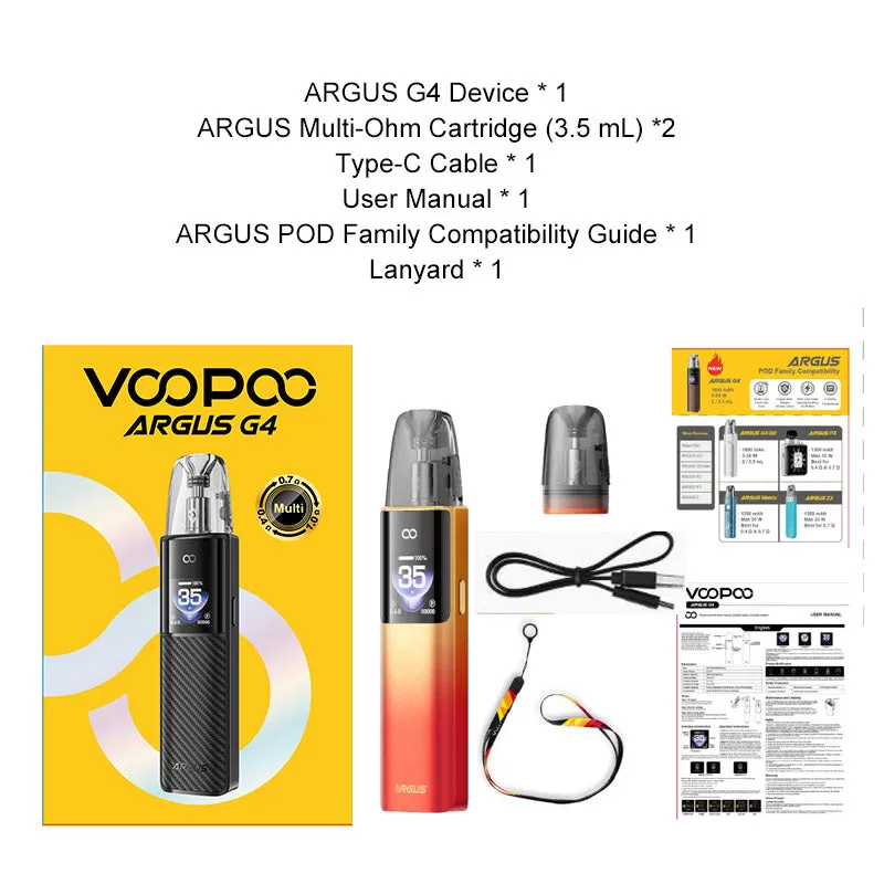 VOOPOO Argus G4 Pod Kit 35W - Brown - Image 3