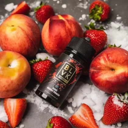 ICED BERRY PEACH – BLVK PINK SERIES – BLVK RESERVE – 100ML - Vape Product
