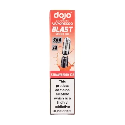 Strawberry Ice Dojo Blast 2000 Go Prefilled Pod + Refill by Vaporesso