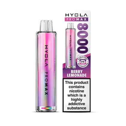 Hyola Pro Max 8000 Prefilled Pod Kit Berry Lemonade - Nicotine Strength#20mg (A3EC24)