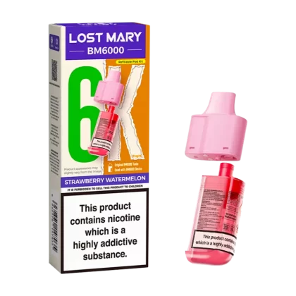 Strawberry Watermelon Lost Mary BM6000 Refill Pack - Vapeshop Co