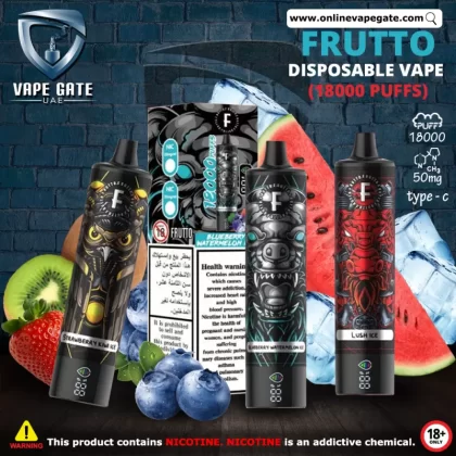 FRUTTO Disposable Vape (18000 Puffs) - 50 mg / Mango Strawberry Ice