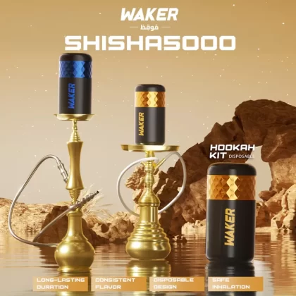 WAKER Shisha 5000 E-Hookah powered by YOOZ - 5000 Puffs - Love 66