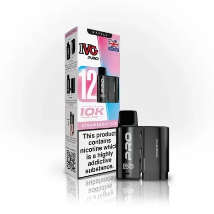 IVG Pro Zero Nicotine Refill Strawberry Ice - Nicotine Strength#0mg