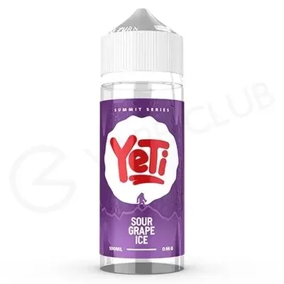 Sour Grape Ice Shortfill E-Liquid by Yeti Summit Series 100ml