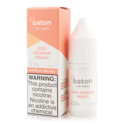 Baton Iced Georgia Peach - Nic Level#50mg>25mg