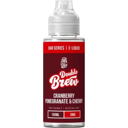 OHM BREW DOUBLE BREW CRANBERRY POMEGRANATE & CHERRY 100ML SHORTFILL E-LIQUID
