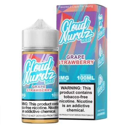 Grape Strawberry Iced by Cloud Nurdz TFN 100mL - 6MG