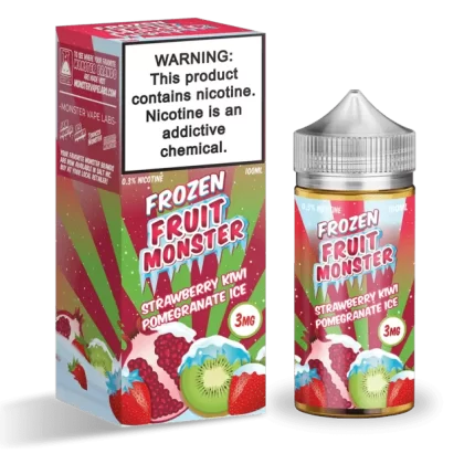 Frozen Fruit Monster Strawberry Kiwi Pomegranate Ice 100ml Vape Juice - Eightvape