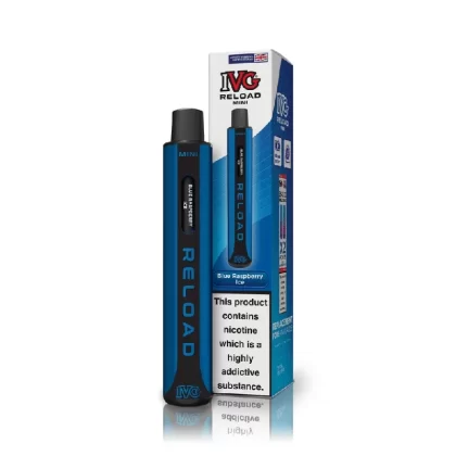 IVG Reload Mini Starter Kit Blue Raspberry Ice - Nicotine Strength#20mg (89B8E8)