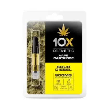 Sour Diesel Cartridge – Delta 8 THC 10X 900mg - Ejuicewarehouse