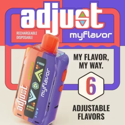 Adjust MyCool Disposable Vape 40,000 Puff - Black Razz Baja, Cherry Fuse (21195E)