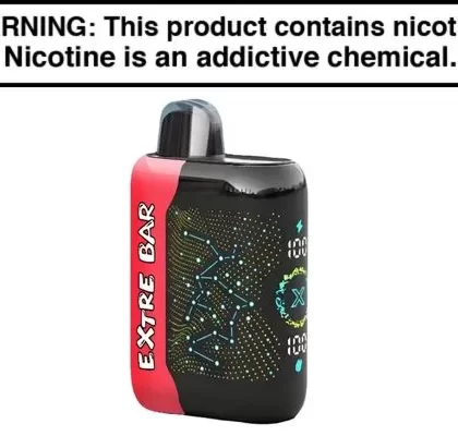 Extre Bar Turbo X 30K Puffs Disposable Vape – 18mL - Blue Ranch Burst, Blue Razz Ice (27C5EF)